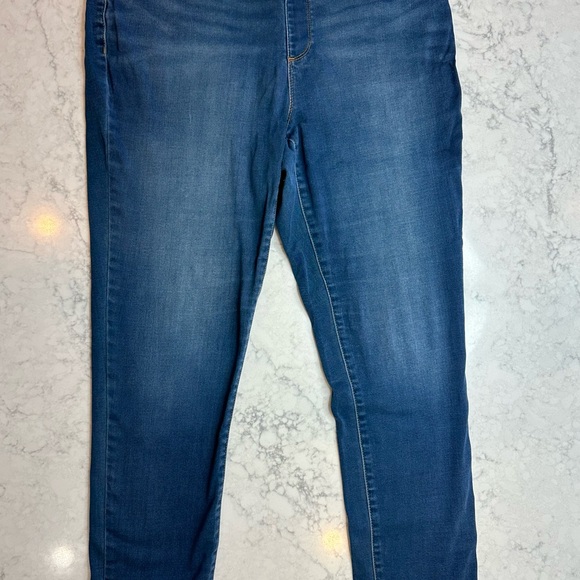 Chico’s sz 1 Platinum Jegging sz 12 Dark Wash High Rise Skinny Jean Pants Women - Picture 2 of 10